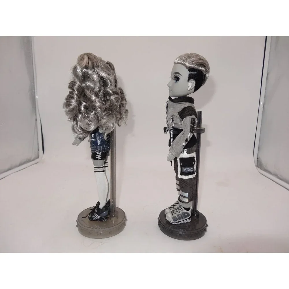 Rainbow High Doll Nicole Steel Ash Silverstone Grayscale Fashion Doll Shadow Hig